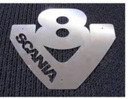 Декоративная накладка логотипы хром эмблема универсальная на Scania Touring GIB