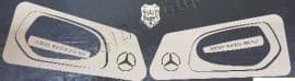 Декоративные хром накладки ручек c надписью "Mercedes-Benz" для Mercedes-benz ACTROS MP4 2011-2018
