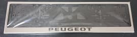 Рамка номерного знака c надписью Peugeot Рамка под номер с логотипом на Peugeot BOXER 2 2014+