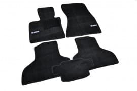 Ворсовые коврики в салон AVTM для BMW X6 F16 кроссовер/внедорожник 2014-2020 Чёрные Premium