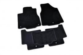 Ворсовые коврики в салон AVTM для Fiat 500L 2012+ Чёрные 5шт