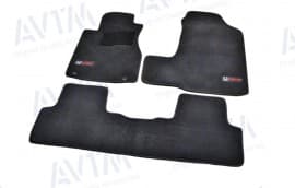 Ворсовые коврики в салон AVTM для Honda CR-V кроссовер/внедорожник 2006-2011 Чёрные Premium AVTM