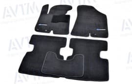 Ворсовые коврики в салон AVTM для Hyundai IX35 кроссовер/внедорожник 2010-2013 Чёрные Premium AVTM