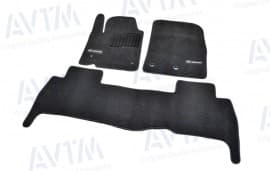 Ворсовые коврики в салон AVTM для Lexus LХ570 кроссовер/внедорожник 2007-2012 Чёрные Premium