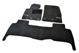 Ворсовые коврики в салон AVTM для Lexus LХ570 кроссовер/внедорожник 2015-2021 Чёрные Premium AVTM