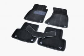 Seintex Ворсовые коврики в салон Seintex 3D для Audi A6 (C7) седан 2011-2014 Черные 5шт