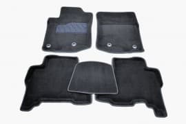 Ворсовые коврики в салон Seintex 3D для Lexus GX 460 кроссовер/внедорожник 2009-2013 Черные 5шт