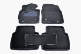 Seintex Ворсовые коврики в салон Seintex 3D для Mazda CX-5 кроссовер/внедорожник 2012-2017 Черные 5шт