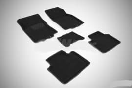Seintex Ворсовые коврики в салон Seintex 3D для Nissan Х-Trail (T32) кроссовер 2014-2021 Черные 5шт