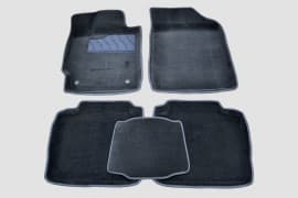 Ворсовые коврики в салон Seintex 3D для Toyota Camry (V40) седан 2006-2011 Черные 5шт
