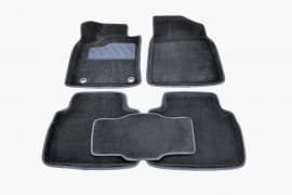 Ворсовые коврики в салон Seintex 3D для Toyota Camry (V70) седан 2018-2021 Черные 5шт Seintex