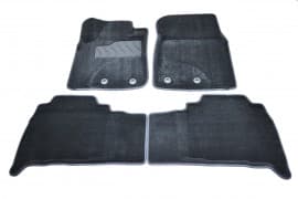Ворсовые коврики в салон Seintex 3D для Lexus LX 570 кроссовер 2007-2012 Черные 5шт Seintex