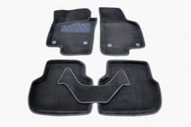 Ворсовые коврики в салон Seintex 3D для Volkswagen Jetta седан 2011-2018 Черные 5шт Seintex