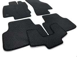 Автомобильные коврики в салон EVA для Skoda OCTAVIA A7 универсал 2013-2020 чёрные, кт. 5шт