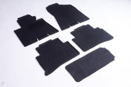 Резиновые коврики в салон AVTM для Hyundai Tucson кроссовер/внедорожник 2015-2021 черные кт 5шт