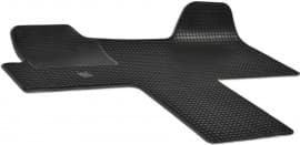 Резиновые коврики в салон DOMA  для Fiat Ducato 2006-2014 черные 1шт длинн.база