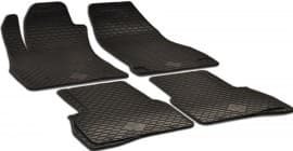 Резиновые коврики в салон DOMA  для Fiat Doblo New 2010-2021 черные 4шт длинн.база