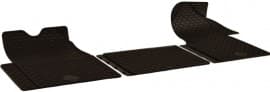 Резиновые коврики в салон DOMA  для Opel Movano 1998-2010 черные 3шт коротк.база