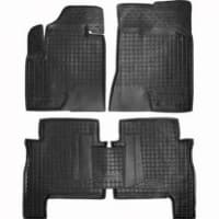 Полиуретановые коврики в салон Avto-Gumm для Hyundai Santa Fe 2 2006-2010 черный кт-4шт (5мест)