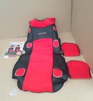 Красные накидки на передние сидения для Mitsubishi L300 (Delica) 1+1 1986-2000