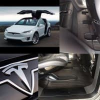Резиновые коврики в салон Stingray для Tesla Model X 2016-2021 (special design 2017) 6шт