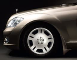 Оригинальные брызговики Mercedes S W221 2005-2013 Передние / Мерседес С-Класс кт. 2шт