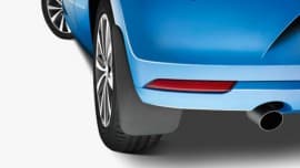 Оригинальные брызговики Volkswagen Polo 2015-2018 Задние / Фольксваген Поло хэтчбек 5дв. 2шт