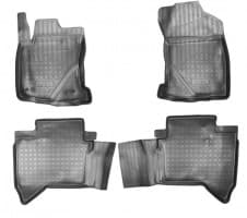 Полиуретановые коврики в салон NorPlast для Toyota Hilux 2015-2021 пикап п/у к-т