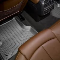 Резиновые коврики в салон WeatherTech для Audi A6 C7 2014-2020 седан с бортиком задние черные WeatherTech