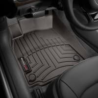 Резиновые коврики в салон WeatherTech для Audi A6 C7 2014-2020 седан с бортиком передние какао WeatherTech