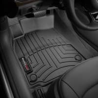 Резиновые коврики в салон WeatherTech для Audi A6 Allroad 2012-2020 универсал с бортиком передние черные