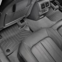 Резиновые коврики в салон WeatherTech для Audi Q5 2017+ с бортиком задние черные
