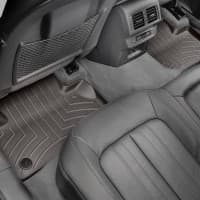 Резиновые коврики в салон WeatherTech для Audi Q5 2018+ с бортиком задние какао