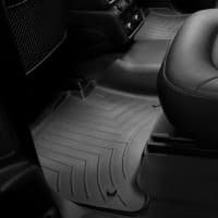 Резиновые коврики в салон WeatherTech для Audi Q7 2005-2014 с бортиком задние черные