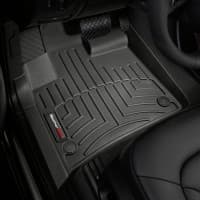Резиновые коврики в салон WeatherTech для Audi Q7 2005-2014 с бортиком передние черные