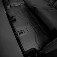 Резиновые коврики в салон WeatherTech для Audi Q7 2014-2020 с бортиком черные 3 ряд