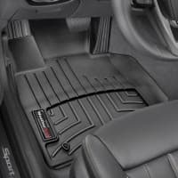 Резиновые коврики в салон WeatherTech для BMW 5 G30 2017+ седан с бортиком передние черные