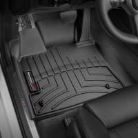 Резиновые коврики в салон WeatherTech для BMW X6 F16 2014-2018 с бортиком передние черные  WeatherTech