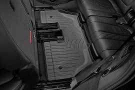 Резиновые коврики в салон WeatherTech для BMW X7 G07 2019+ с бортиком задние черные 3 ряд