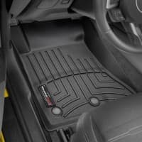 Резиновые коврики в салон WeatherTech для Ford Mustang 2015+ с бортиком передние черные
