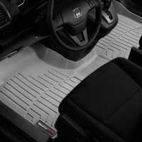 Резиновые коврики в салон WeatherTech для Honda CR-V 2007-2012 с бортиком серые передние СПЛОШНОЙ