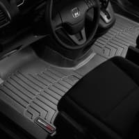 Резиновые коврики в салон WeatherTech для Honda CR-V 2007-2012 с бортиком черные передние СПЛОШНОЙ