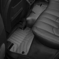 Резиновые коврики в салон WeatherTech для Land Rover Range Rover Evoque 2014-2018 с бортиком черные задние