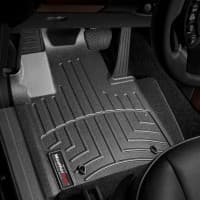 Резиновые коврики в салон WeatherTech для Land Rover Range Rover 2010+ с бортиком передние черные