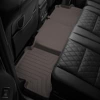 Резиновые коврики в салон WeatherTech для Land Rover Range Rover 2018-2019 Long с бортиком задние без консоли какао WeatherTech