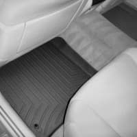 Резиновые коврики в салон WeatherTech для Lexus LS 460 2006-2012 с бортиком черные задние LONG