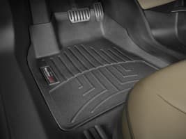 Резиновые коврики в салон WeatherTech для Mazda 3 2013-2019 седан с бортиком задние черные EUR WeatherTech