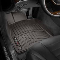 Резиновые коврики в салон WeatherTech для Mercedes S W222 2013-2021 седан с бортиком какао передние
