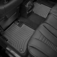 Резиновые коврики в салон WeatherTech для Mercedes S W222 2013-2021 седан с бортиком задние черные LONG