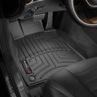 Резиновые коврики в салон WeatherTech для Mercedes S W222 2013-2021 седан с бортиком передние черные